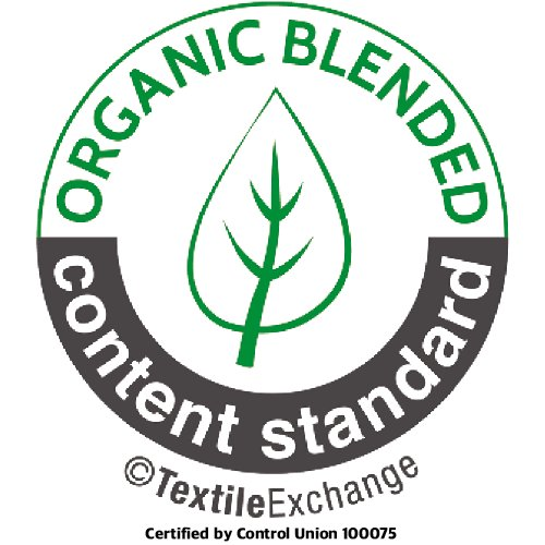 Organic Blended Claim Standard. Certified by Control Union 100075.