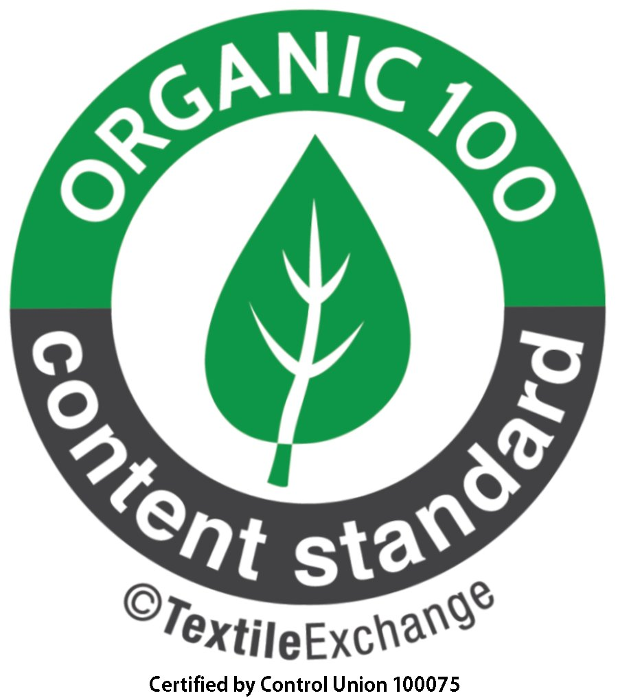 Organic 100 Content Standard. Certified by Control Union 100075.