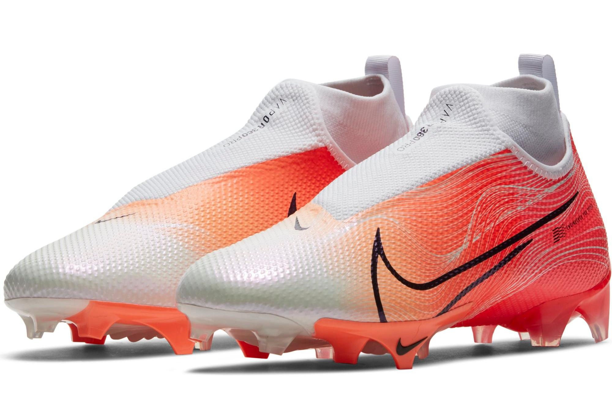 Nike Vapor Edge Pro 360 "Bright Mango" White/Black/Flash Crimson/Bright Mango Men's Football Cleat