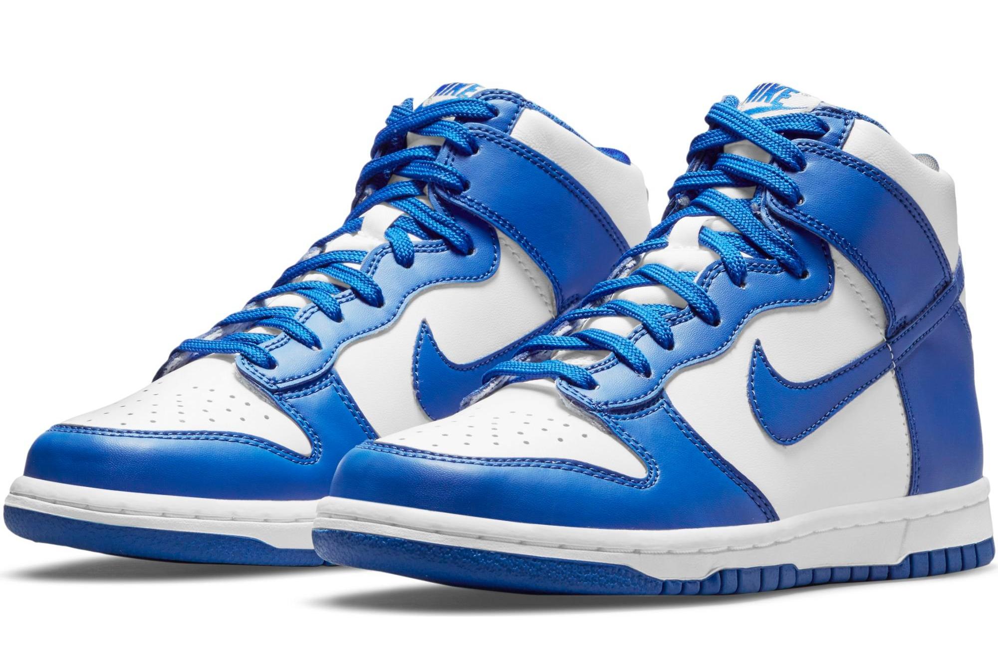Nike Dunk High Retro "Game Royal" White/Game Royal/Total Orange Men's & Kids' Shoe