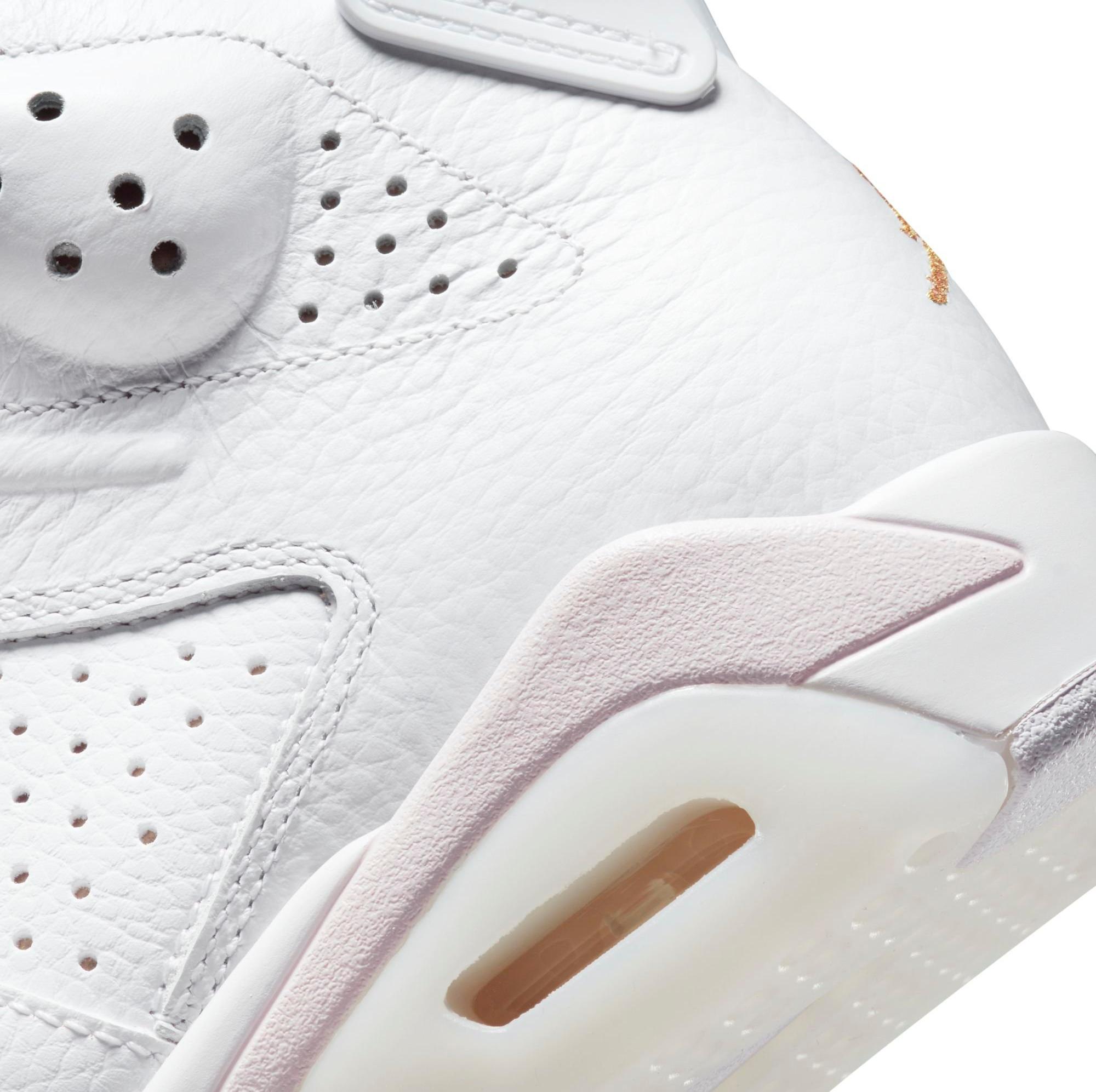 Jordan 6 Retro "Gold Hoops" White/Metallic Gold/Rose Women's Shoe
