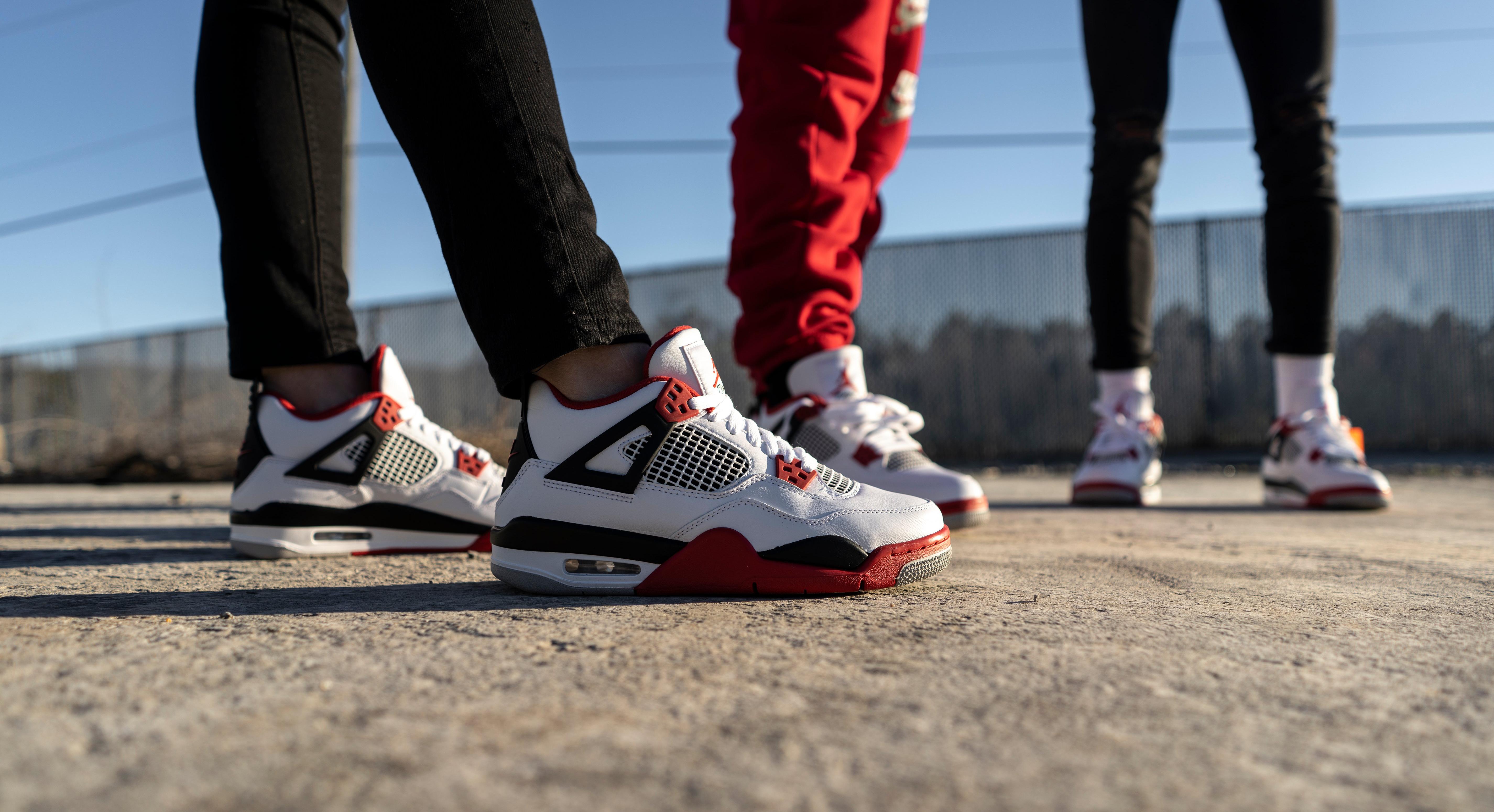 Air Jordan 4 Retro “Fire Red” Men’s and Kids’ Shoe