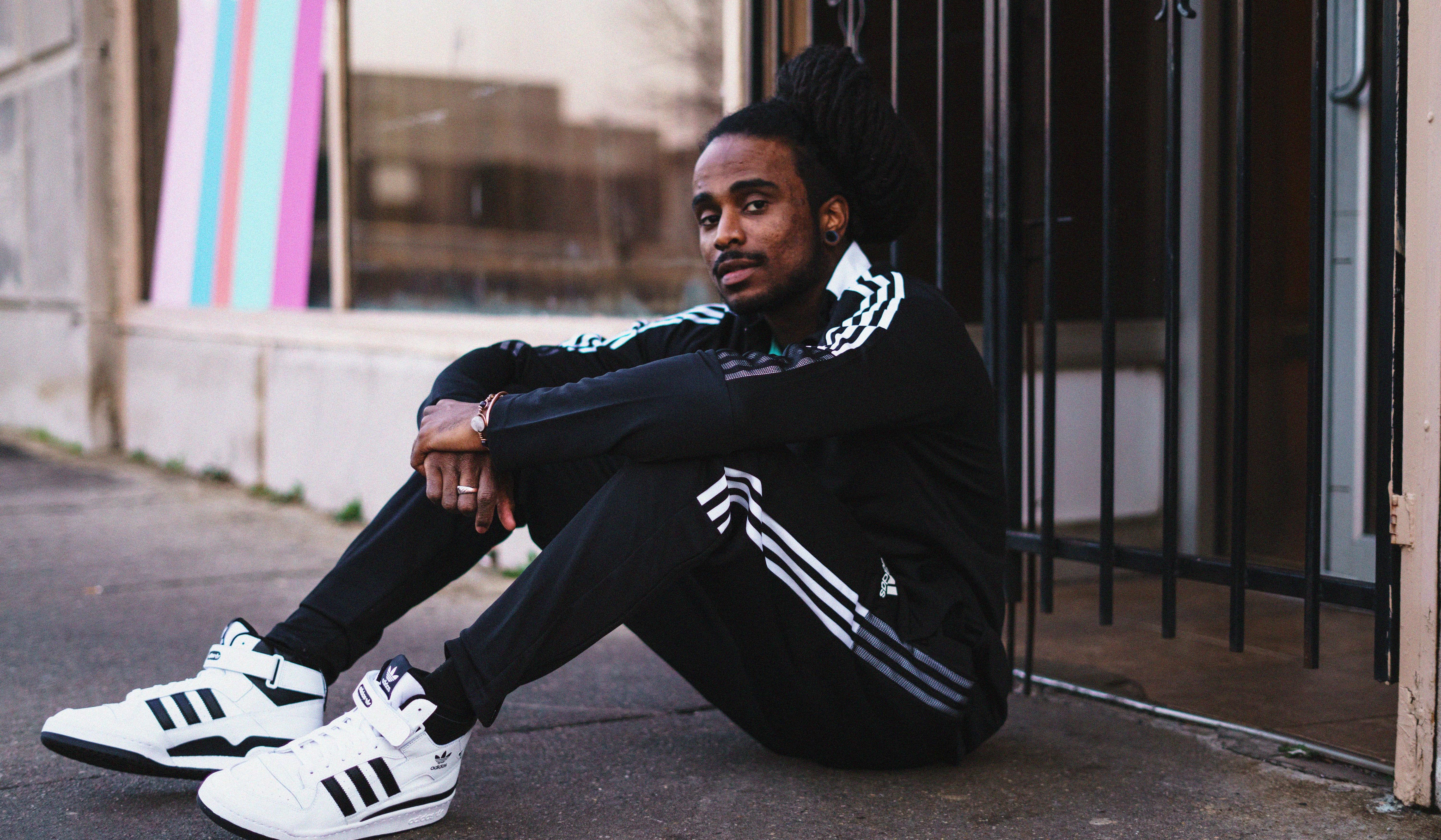 Man in adidas Forum