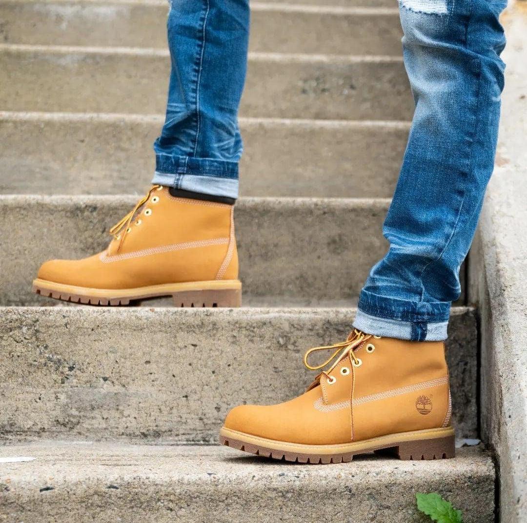 Man in Timberland Boots
