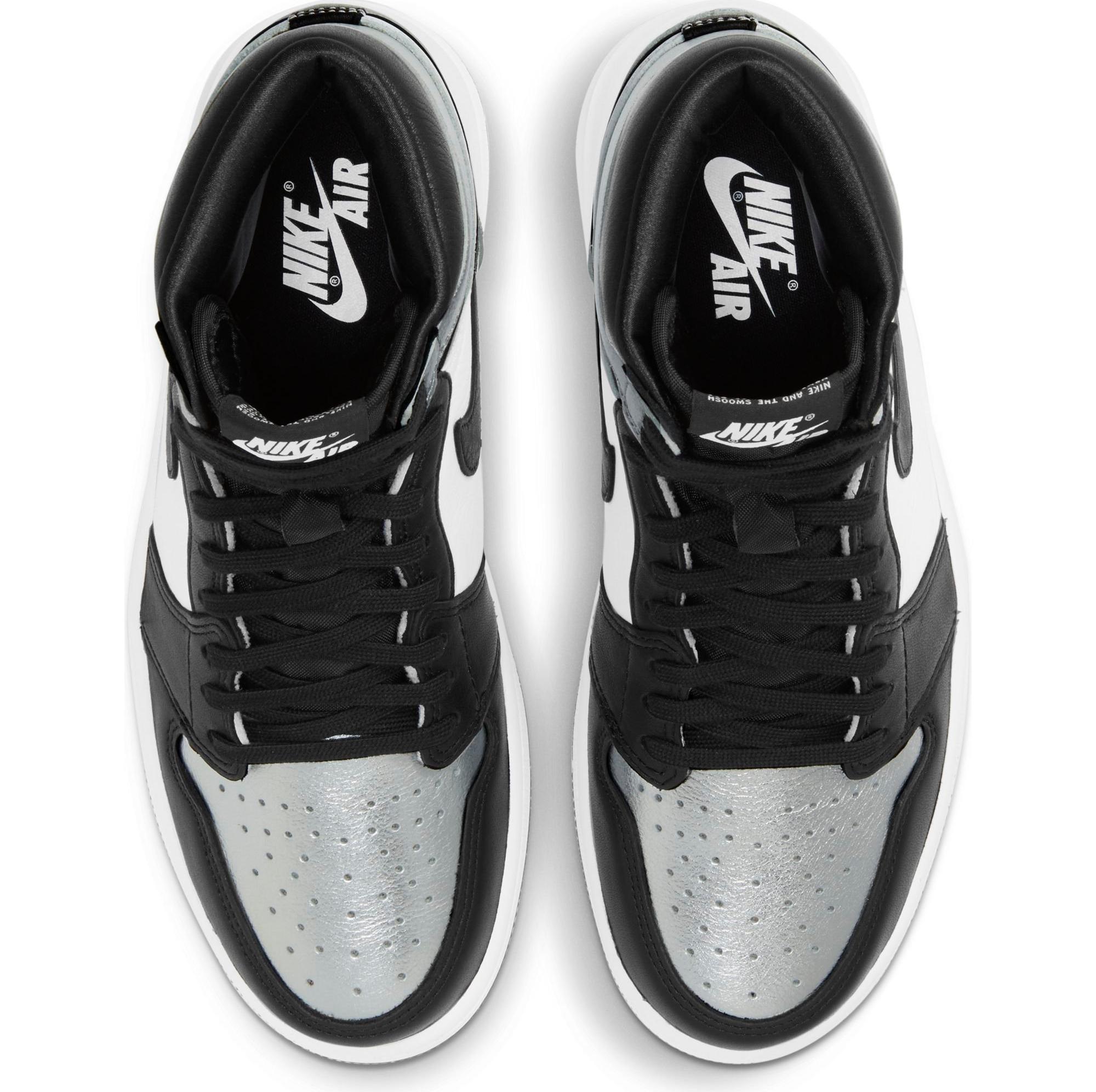 Jordan 1 white outlet black silver