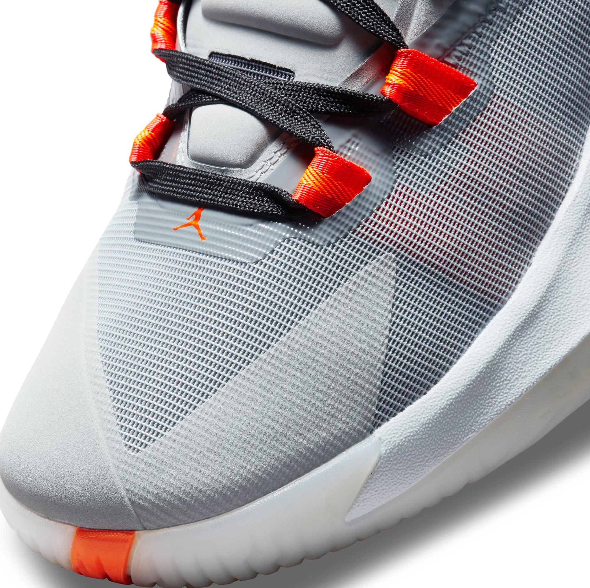 Jordan Zion 1 "Light Smoke Grey" Smoke Grey/Total Orange Men's & Kids' Basketball Shoe