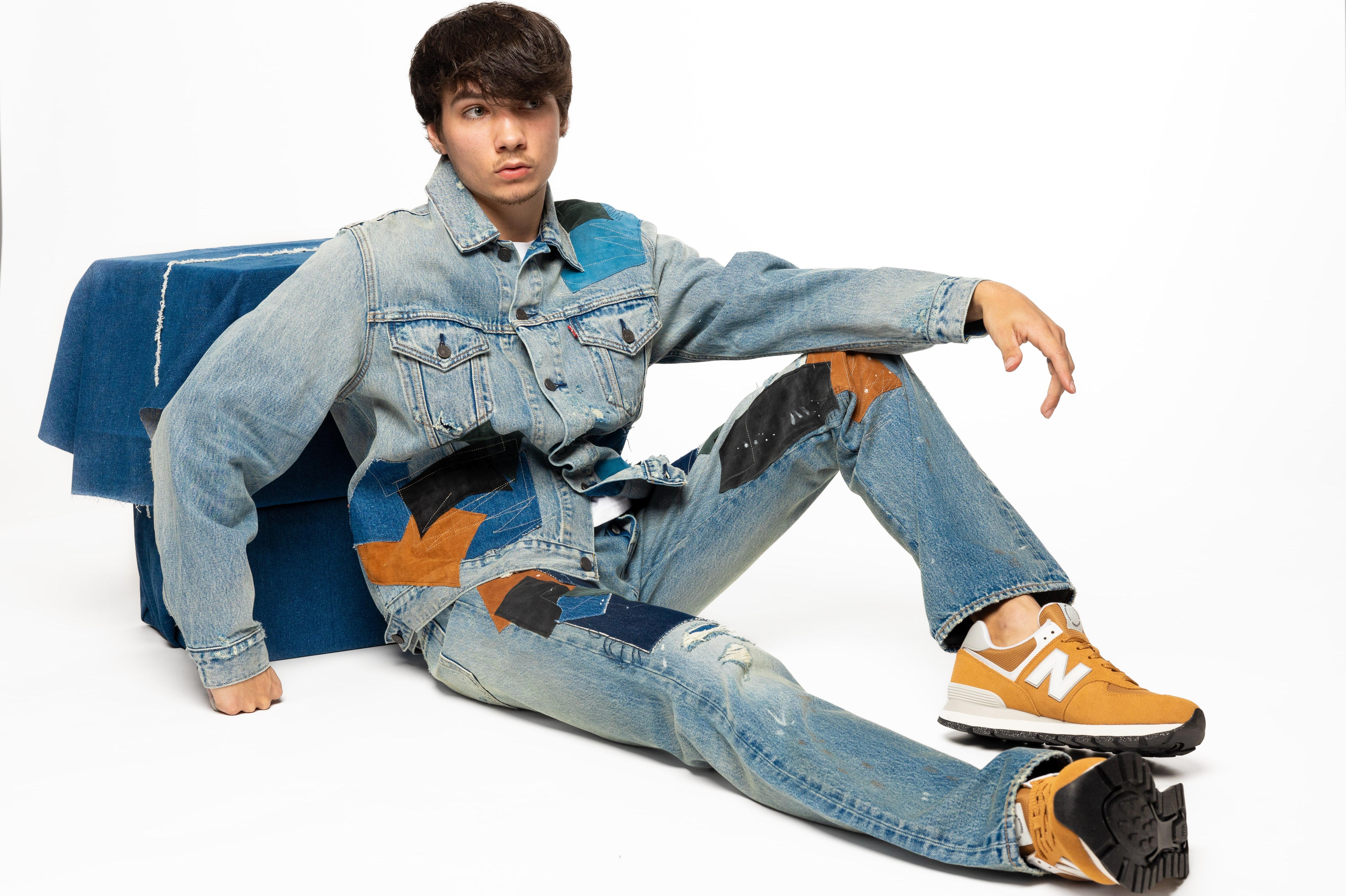 Men's Levi's 501 and denim jacket