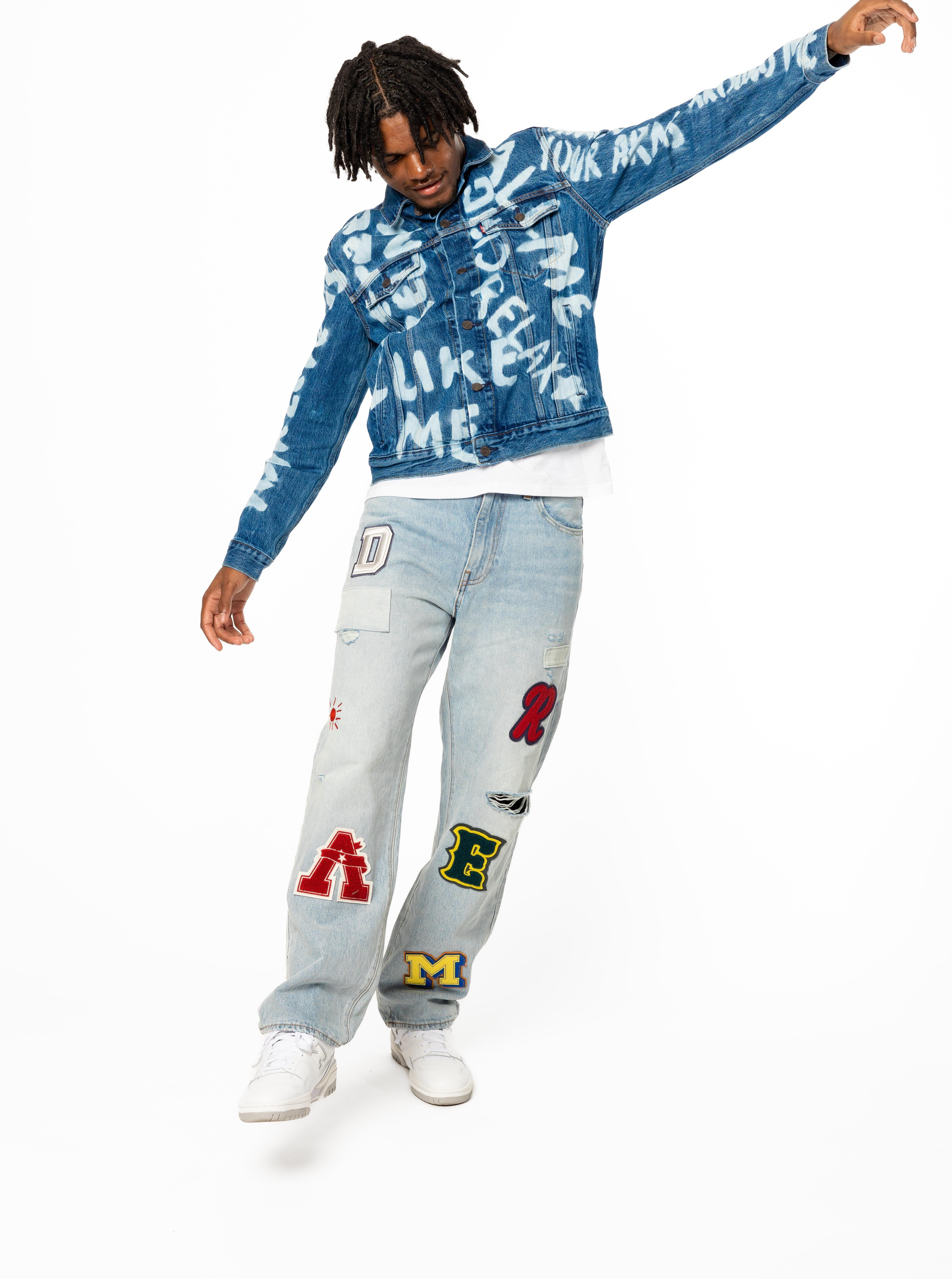 Men's Levi's 501 and denim jacket