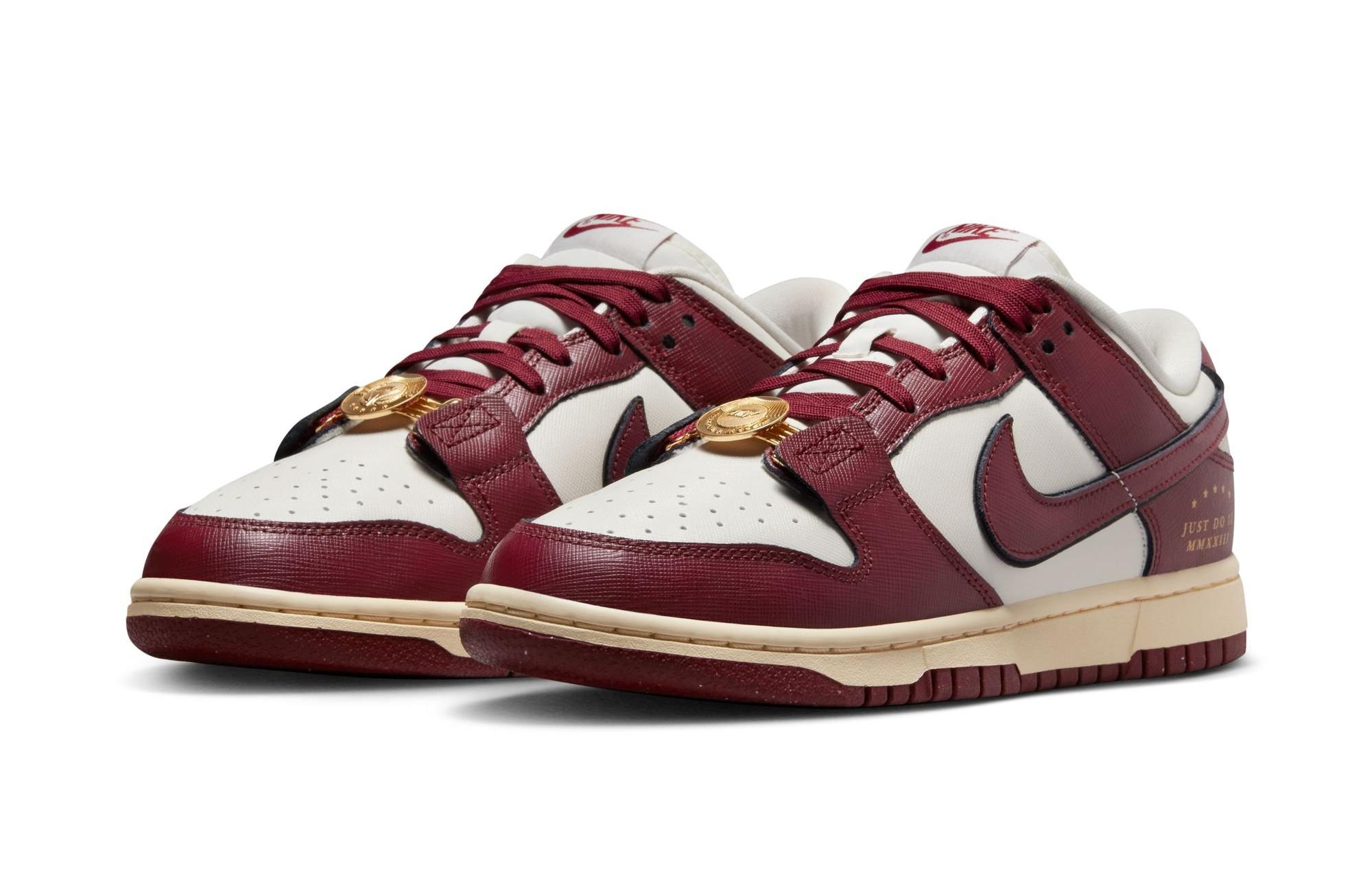 Nike Dunk Low SE "Sail/Team Red/Black"- front 