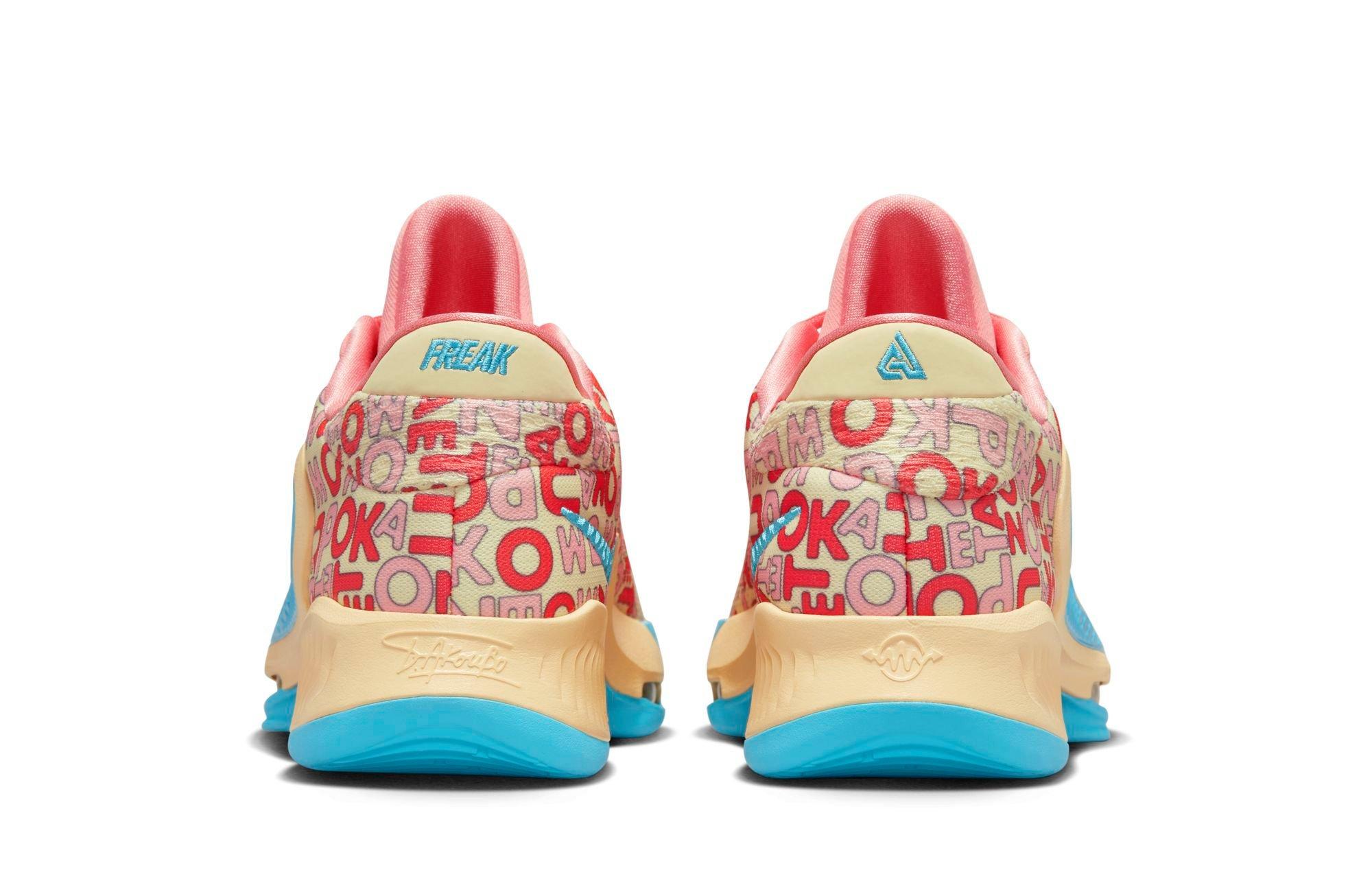 Nike Zoom Freak 4 "Alphabet Bro"- heel