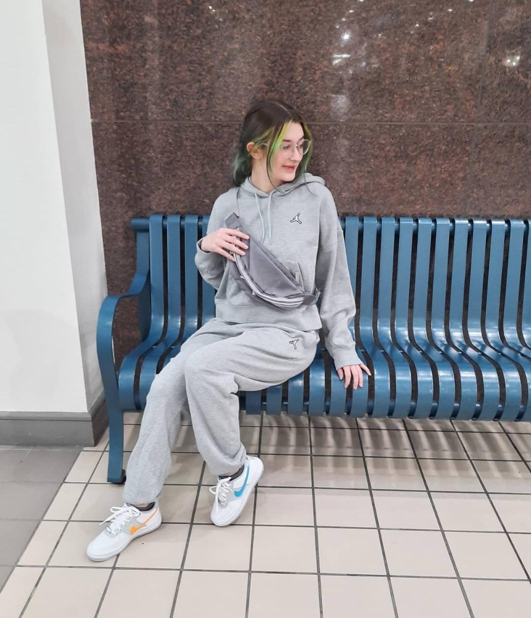 Grey Jordan bag