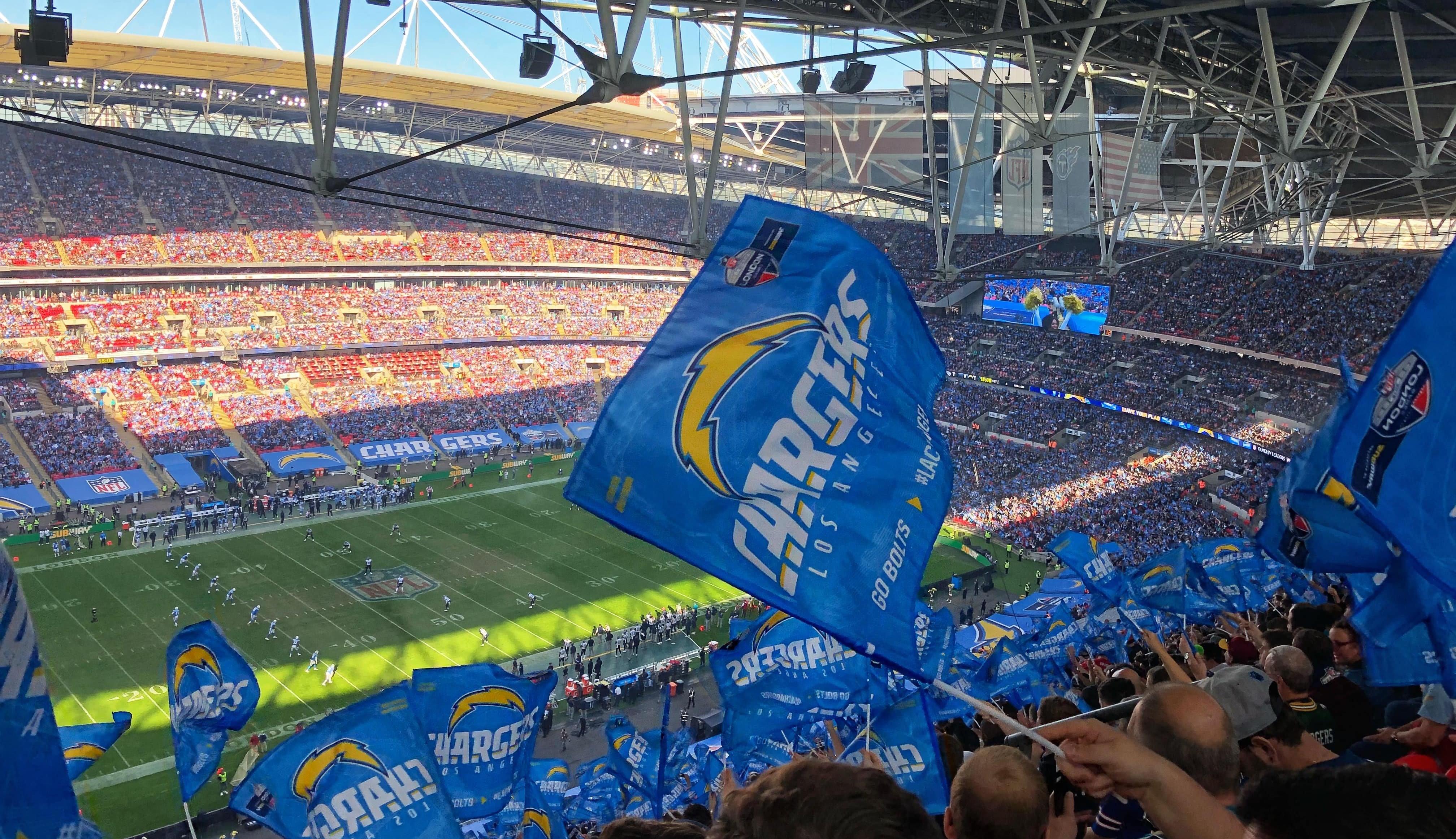 LA chargers fan accessory 
