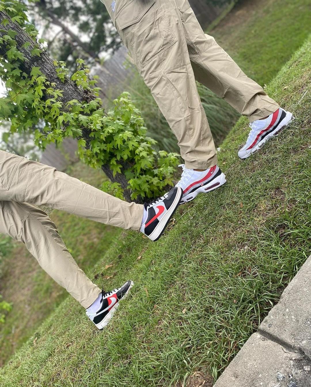 Nike Air Force Ones and Nike Air Max 95