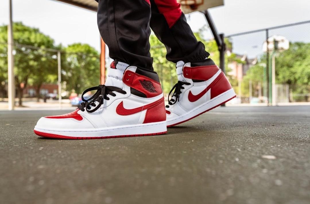 Black, White, and Red Air Jordans
