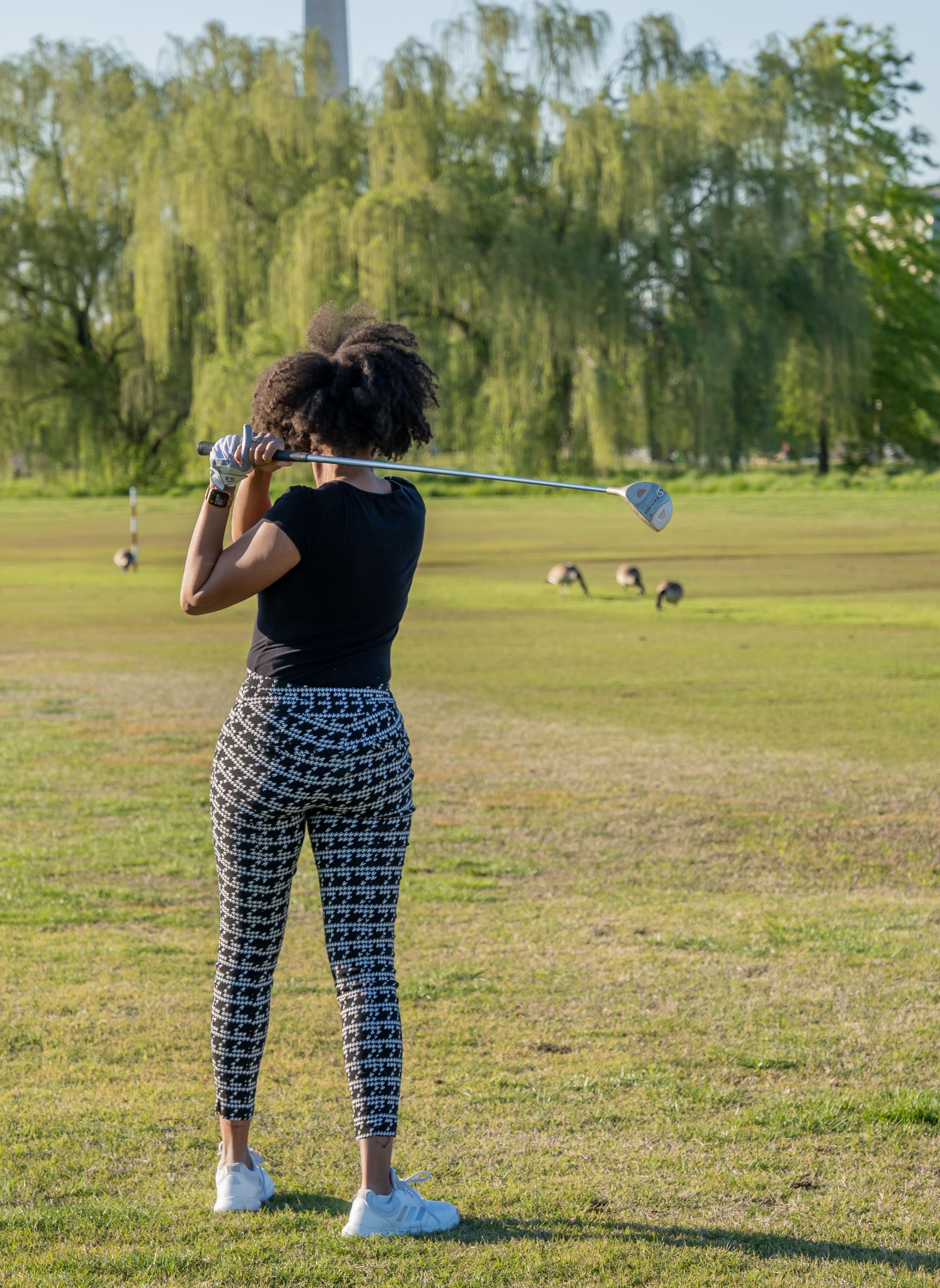 Woman Golfing