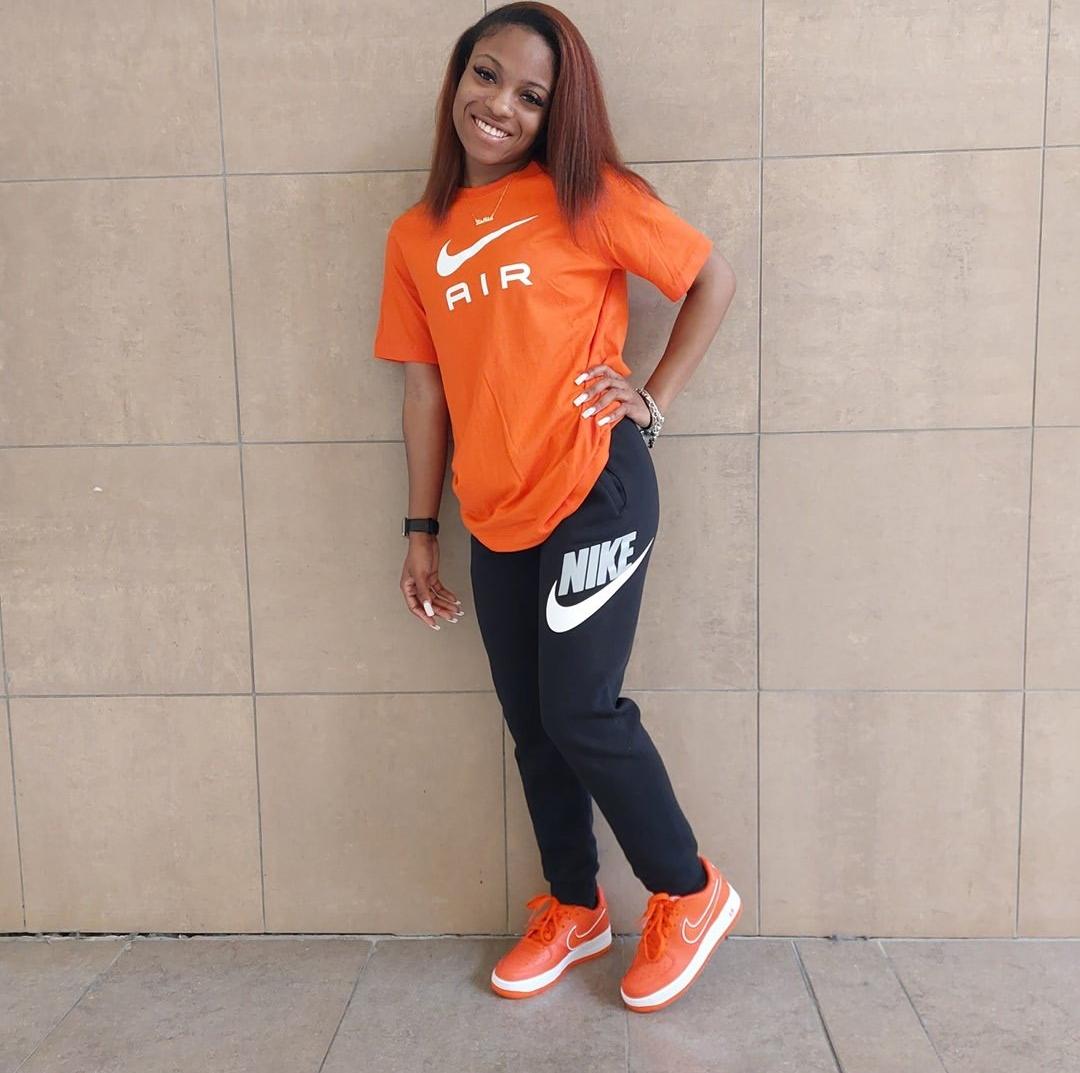 Woman in Nike apparel