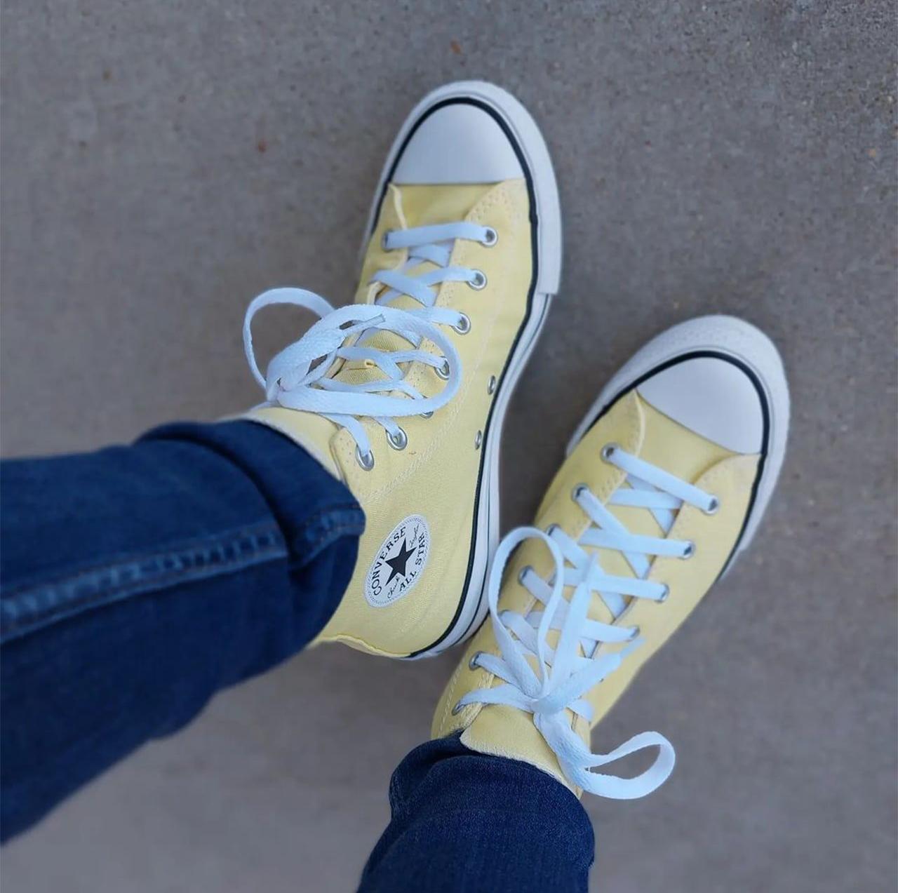 Yellow High-Top Converse