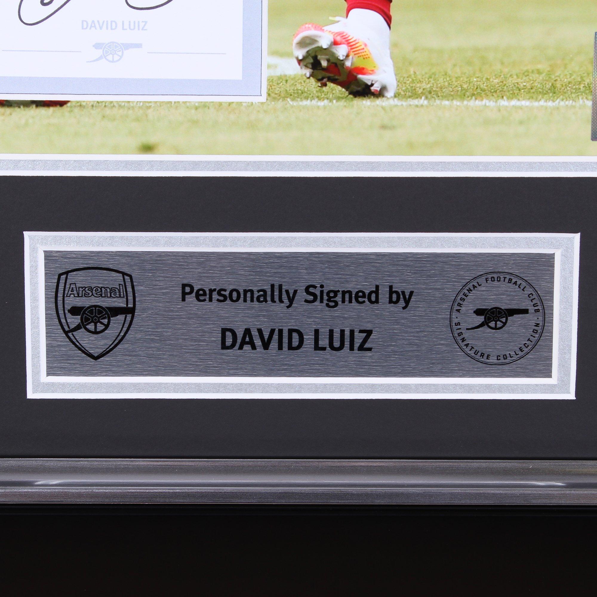 David Luiz 20/21 Framed Signed Print | Official Arsenal Store