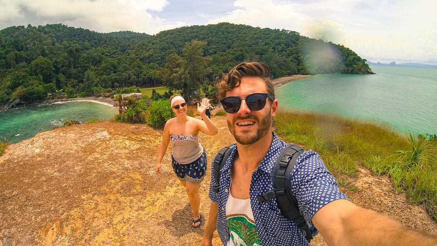 Darren, who works at FatFace Head Office, on an adventure in Thailand with his new wife
