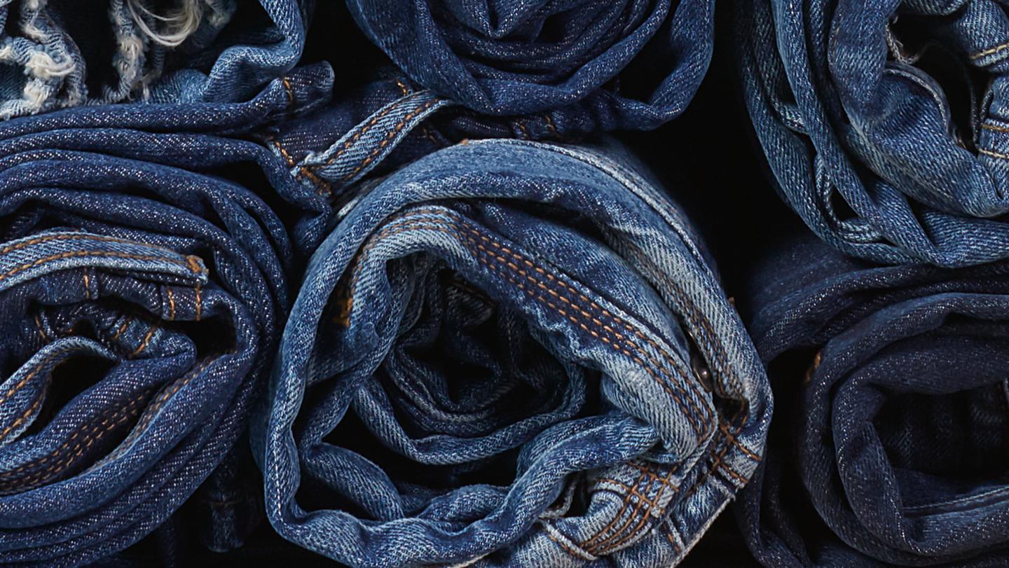 The premium quality denim fabric that FatFace jeans are made from
