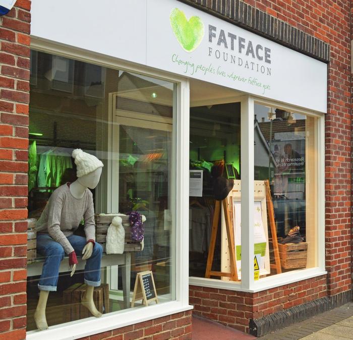 The FatFace foundation charity shop in Havant, Hampshire