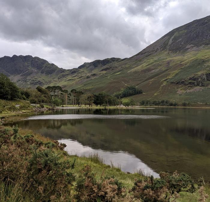 One of many beautiful lakes and mountains to walk in The Lake District.