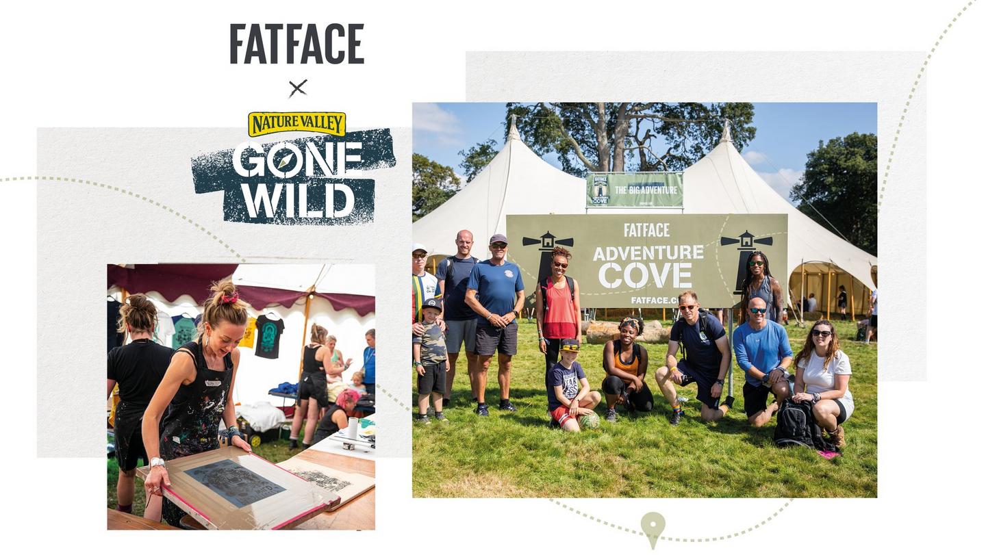 FatFace's Adventure Cove at Nature Valley's Gone Wild festival.