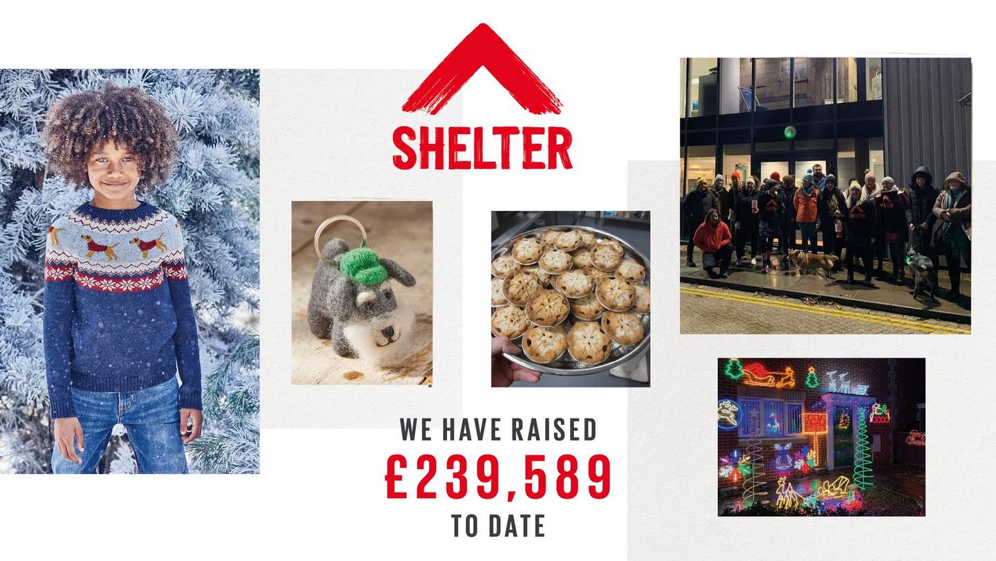 FatFace raised £239,589 for Shelter through fundraising activities & product collaboration.