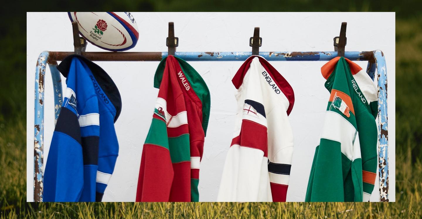 A selection of rugby six nations airlie shirts. Game On!