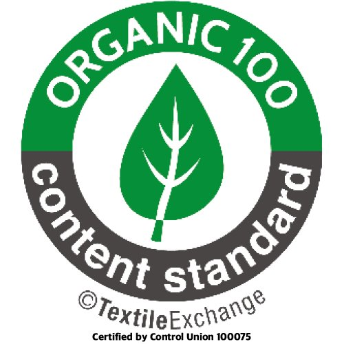 Organic 100 Claim Standard. Certified by Control Union 100075.