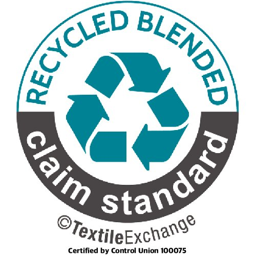Recycled Blended Claim Standard. Certified by Control Union 100075.