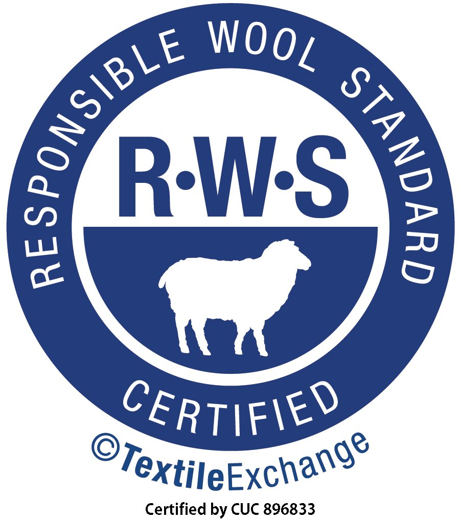 Responsible Wool Standard. Certified by CUC 896833.