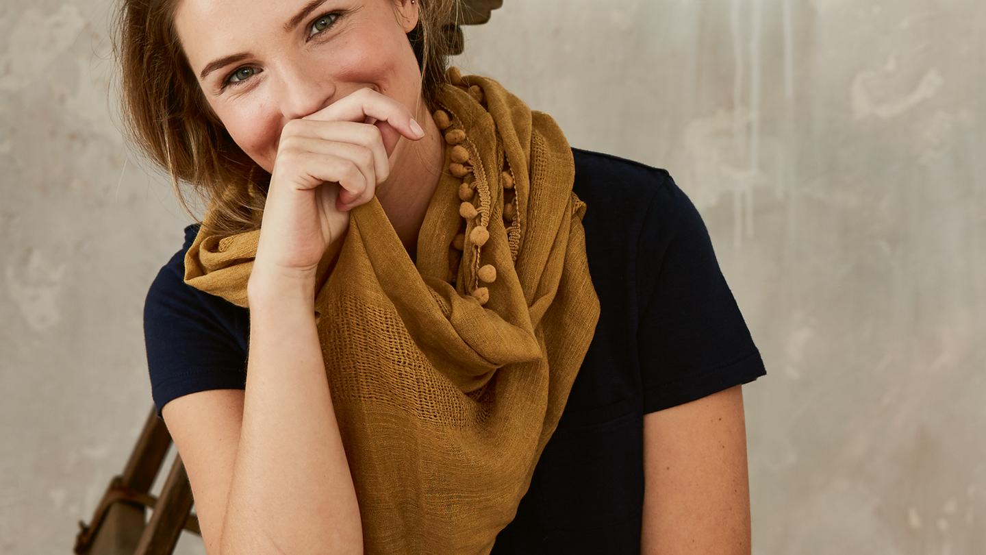 Check out new ways to wear scarves