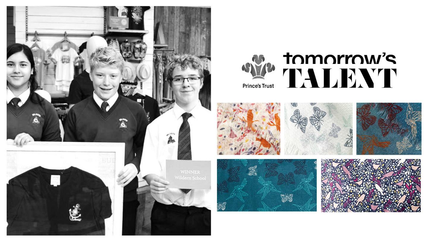 Children on the Fresh Face project, and a collection of Tomorrow's Talent winning designs.