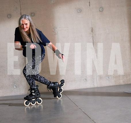 Meet Edwina, the in-line skater learning new tricks