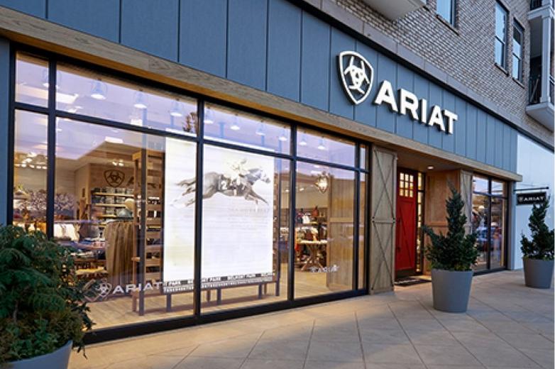 Ariat brand shop storefront in Lexington