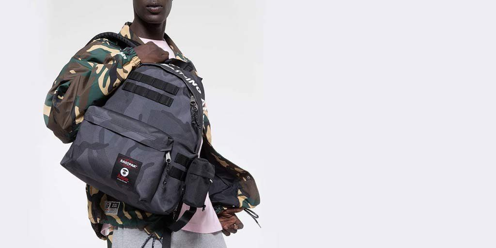 Bape, Bags, Aape By A Bathing Ape Leather Black Backpack