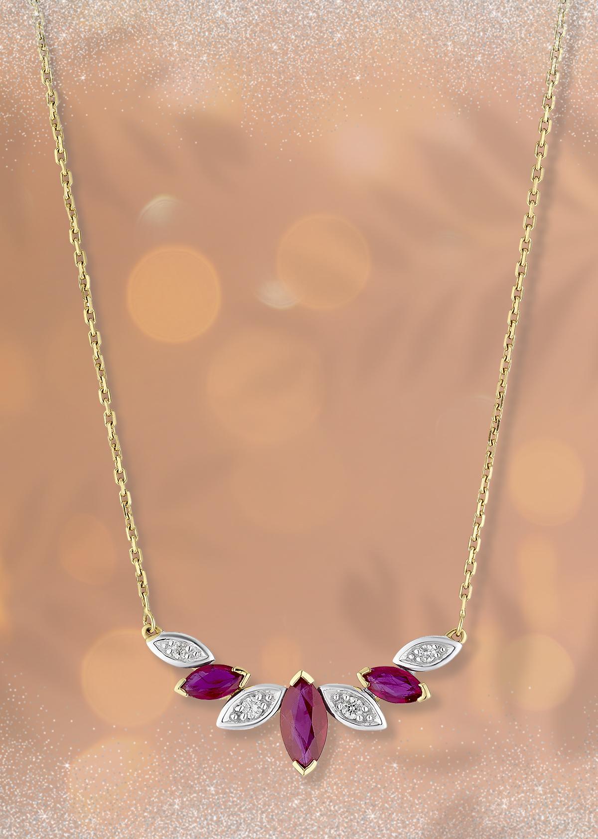 Bold Berry Gemstone necklace