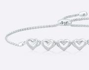 Vera Wang Ladies Sterling Silver Diamond Adjustable Bracelet