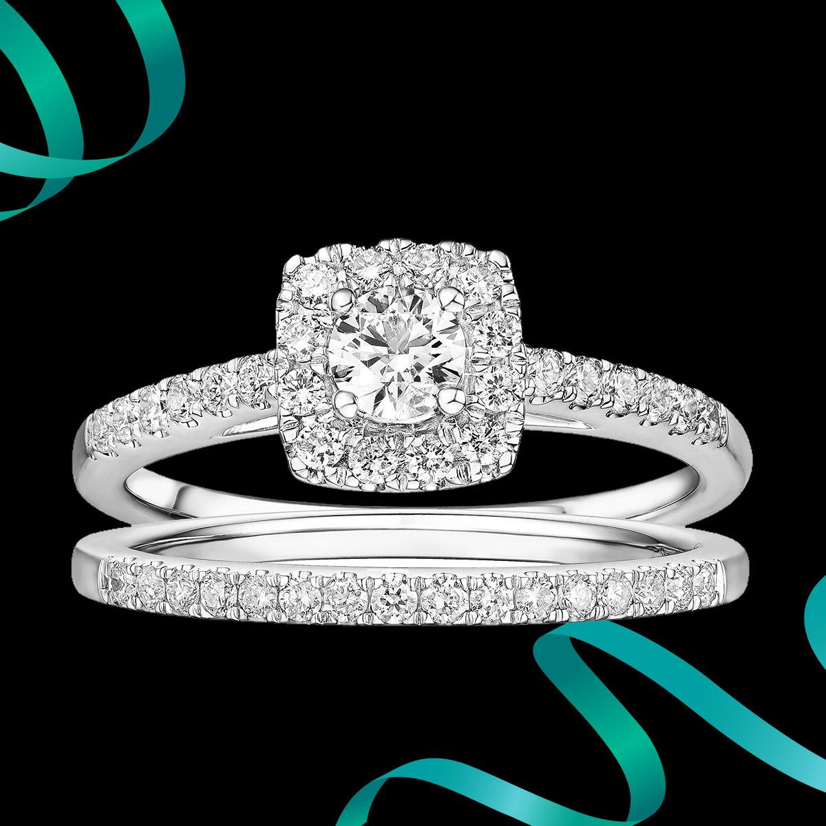 Bridal Diamond Wedding Engagement Ring Sets