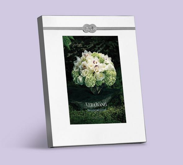 Silver picture frame wedding gift idea