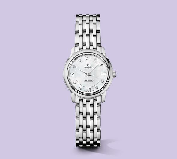 Omega De Ville Ladies Stainless Steel Diamond Bracelet Watch