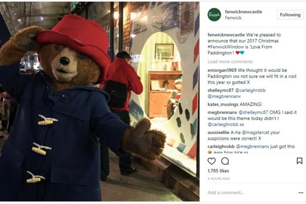 Paddington Bear Instagram