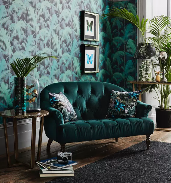 Green 2025 sofa interior