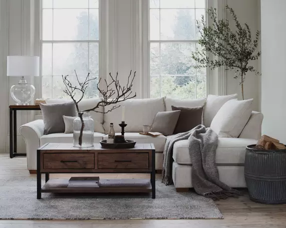 grey modern country living room