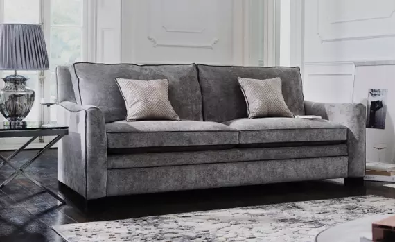 Black and deals grey couch