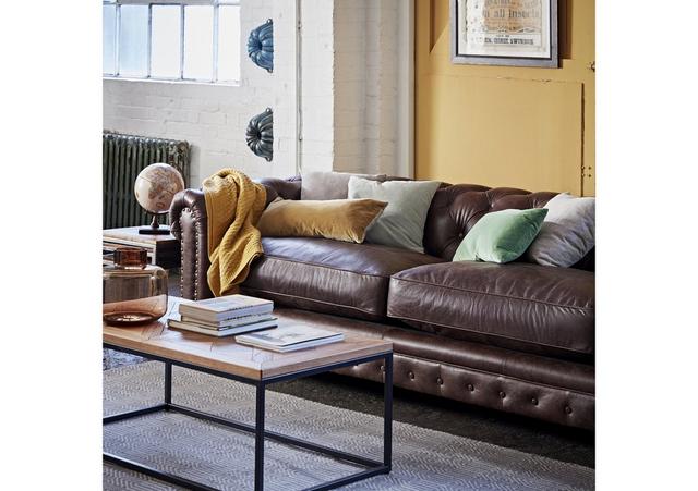 Urban loft leather sofa