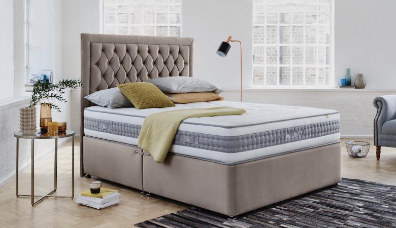 Neutral bedroom ideas – Hypnos divan bed
