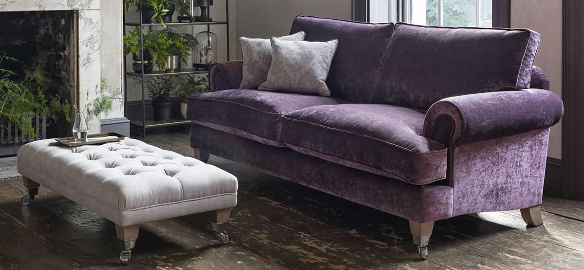 Voluptuous velvets Furniture Village