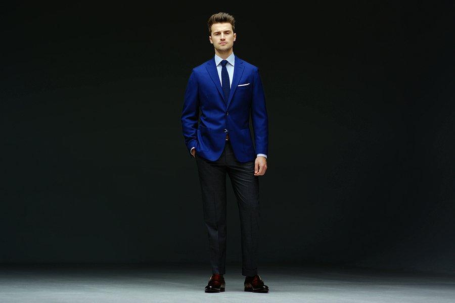 Mens royal blue sports jacket best sale